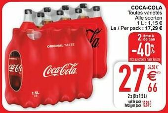 Cora Coca-cola aanbieding