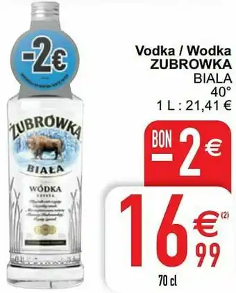 Cora Vodka - wodka zubrowka biala aanbieding