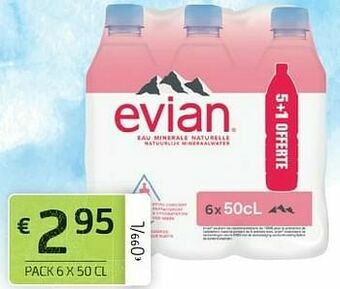 BelBev Evian aanbieding
