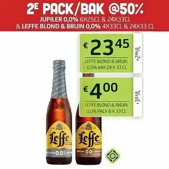 BelBev Leffe blond + bruin 0,0% aanbieding