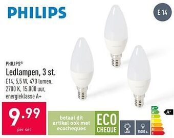 ALDI Philips Ledlampen aanbieding