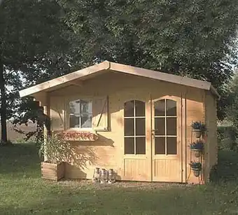 Abri de jardin Solid Chamonix bois 12,73m² 388x328cm