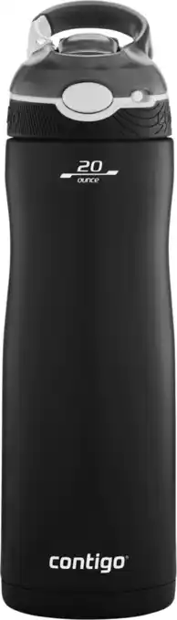 Contigo Ashland Chill drinkfles met rietje, grote BPA-vrije roestvrijstalen waterfles, thermosfles lekvrij, houdt dranken tot