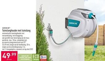 ALDI Tuinslanghouder met tuinslang aanbieding