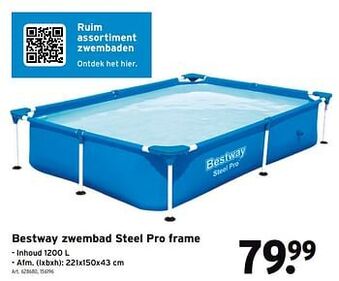 GAMMA Bestway zwembad steel pro frame aanbieding