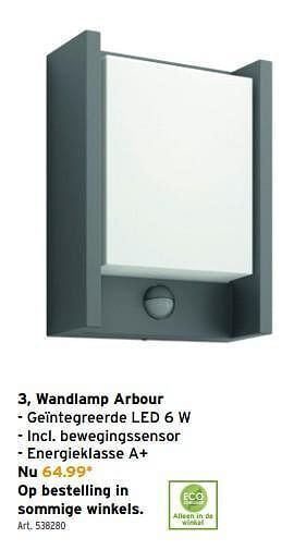 GAMMA Wandlamp arbour aanbieding