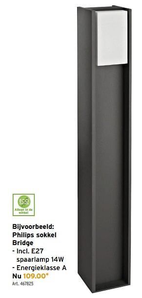 GAMMA Philips sokkel bridge aanbieding