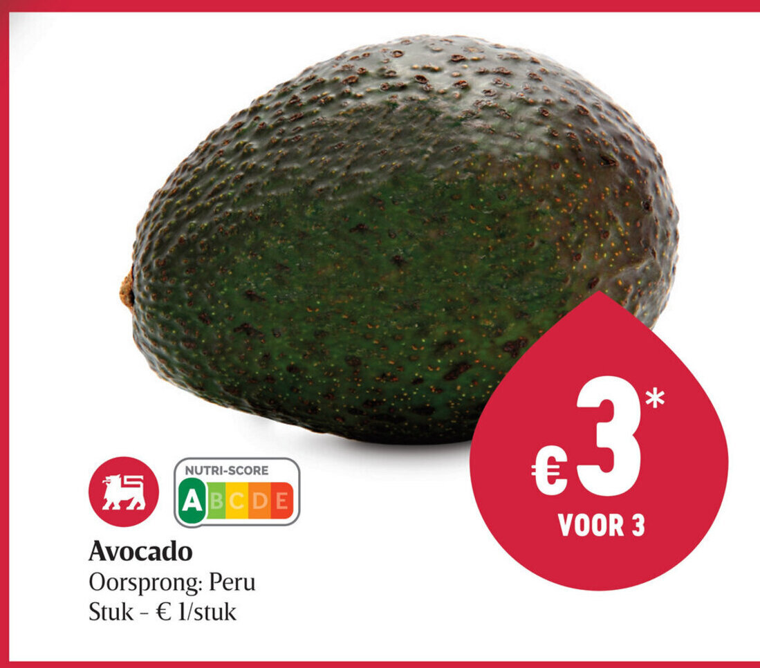 Avocado promotie bij Delhaize