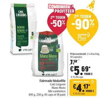 Delhaize Fairtrade biokoffie aanbieding
