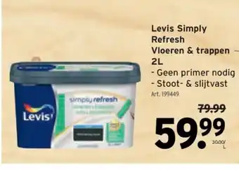GAMMA Levis Simply Refresh Vloeren & trappen 2L aanbieding