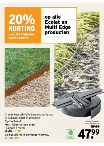 GAMMA Ecolat opgerold aanbieding