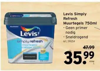 GAMMA Levis Simply Refresh Muurtegels 750ml aanbieding