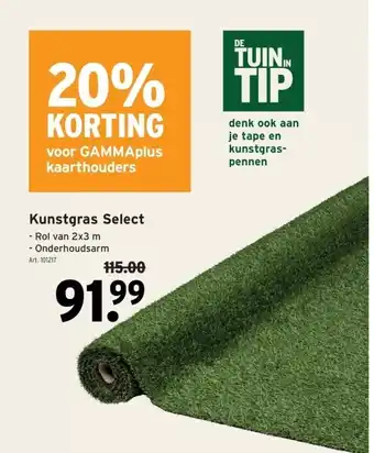 GAMMA Kunstgras Select aanbieding