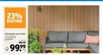 GAMMA Lattenwand voor buiten aanbieding