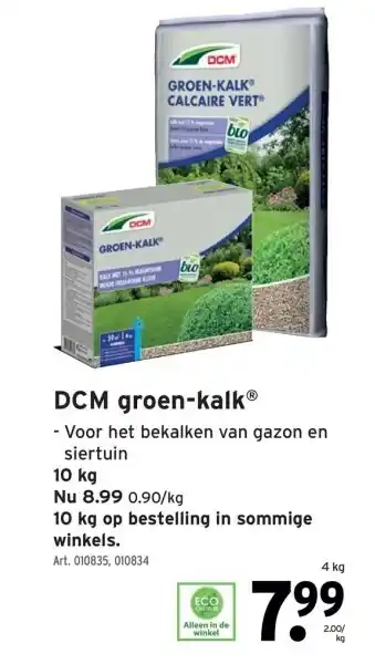 GAMMA DCM groen-kalk aanbieding