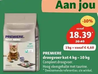 Maxi Zoo PREMIERE droogvoer kat 4 kg - 10 kg aanbieding