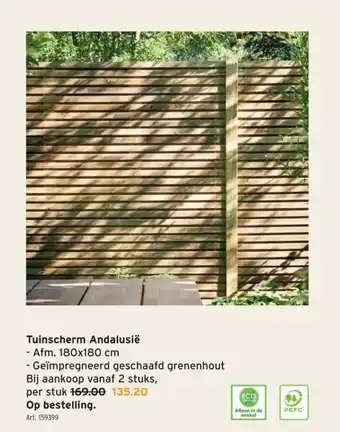 GAMMA Tuinscherm Andalusië aanbieding