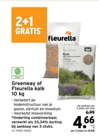 GAMMA Greenway of Fleurella kalk 10 kg aanbieding