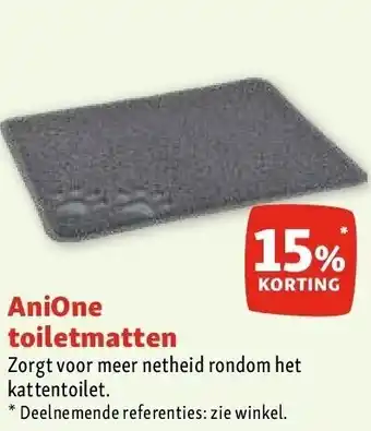 Maxi Zoo AniOne toiletmatten aanbieding