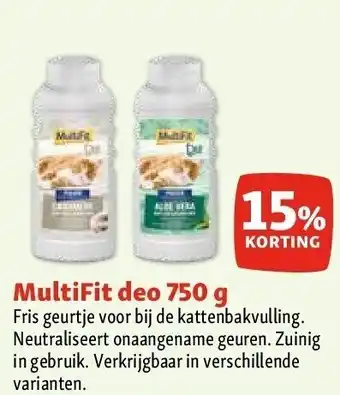 Maxi Zoo MultiFit deo 750 g aanbieding