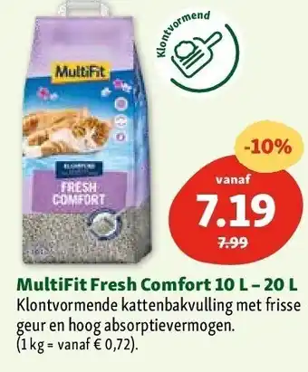 Maxi Zoo MultiFit Fresh Comfort 10 L - 20 L aanbieding