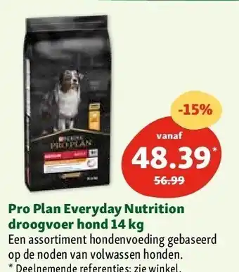 Maxi Zoo Pro Plan Everyday Nutrition droogvoer hond 14 kg aanbieding