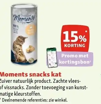 Maxi Zoo Moments snacks kat aanbieding