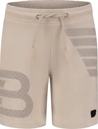 Ballin Amsterdam Shorts with frontprint Jongens Broek - Sand - Maat 8