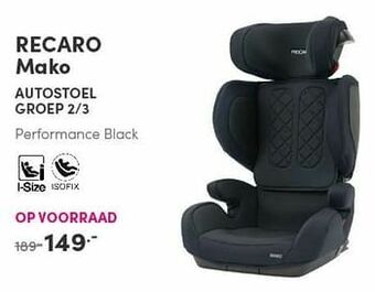 Baby & Tiener Recaro mako autostoel aanbieding