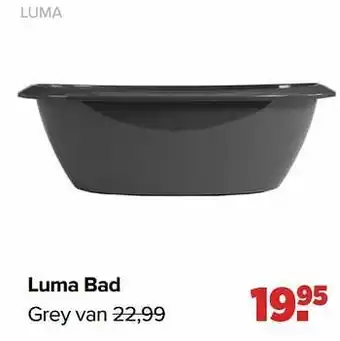 Baby-Dump Luma luma bad grey aanbieding
