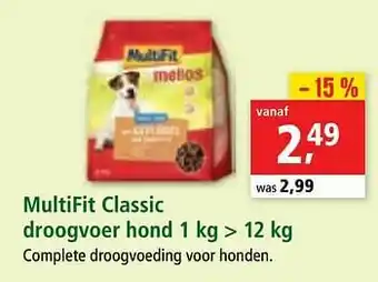 Maxi Zoo Multifit classic droogvoer hond aanbieding