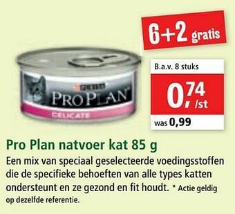 Maxi Zoo Pro plan natvoer kat aanbieding
