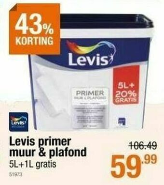 Cevo Levis primer muur + plafond aanbieding