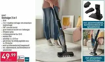 ALDI Quigg stofzuiger 2-in-1 aanbieding