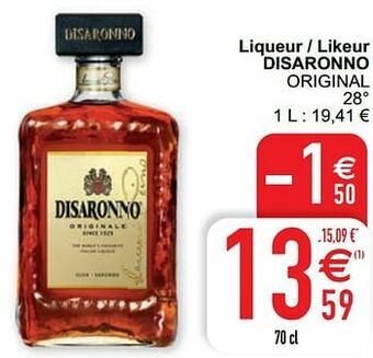 Cora Liqueur - likeur disaronno original aanbieding