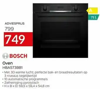 Selexion Bosch oven hba573bb1 aanbieding