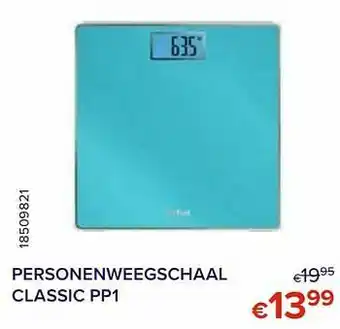 Euroshop Tefal personenweegschaal 95 classic pp1 aanbieding
