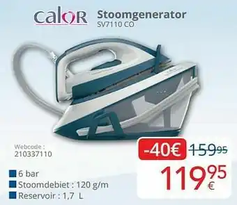 Eldi Calor stoomgenerator sv7110 co aanbieding