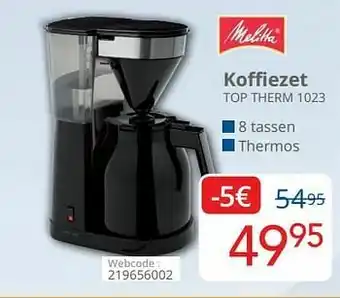 Eldi Melitta koffiezet top therm 1023 aanbieding