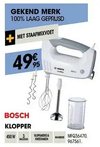 Electro Depot Bosch klopper mfq36470 aanbieding