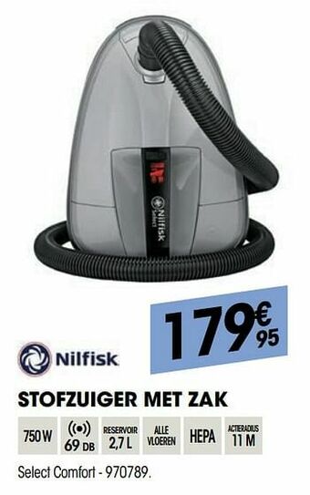 Electro Depot Nilfisk stofzuiger met zak select comfort aanbieding