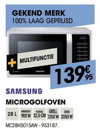Electro Depot Samsung microgolfoven mc28h5015aw aanbieding