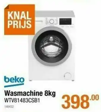 Cevo Beko wasmachine wtv81483csb1 aanbieding