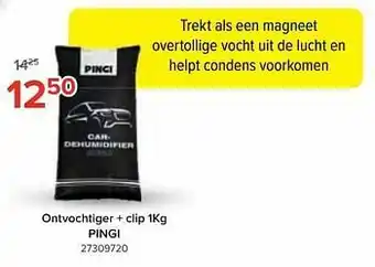 Euroshop Ontvochtiger + clip pingi aanbieding