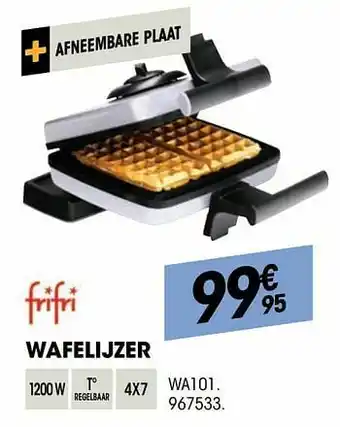 Frifri wafelijzer wa101