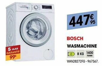 Electro Depot Bosch wasmachine wan28272fg aanbieding