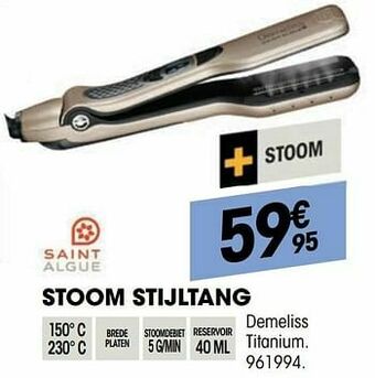 Saint algue stoom stijltang demeliss titanium