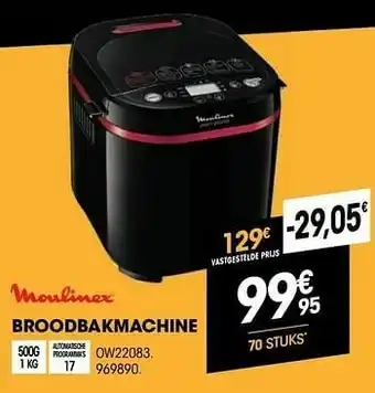 Electro Depot Moulinex broodbakmachine ow22083 aanbieding
