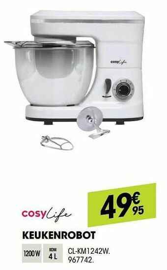 Electro Depot Cosylife keukenrobot cl-km1242w aanbieding