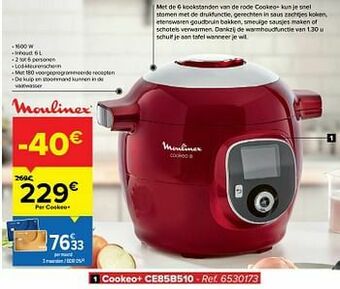 Carrefour Moulinex cookeo+ ce85b510 aanbieding